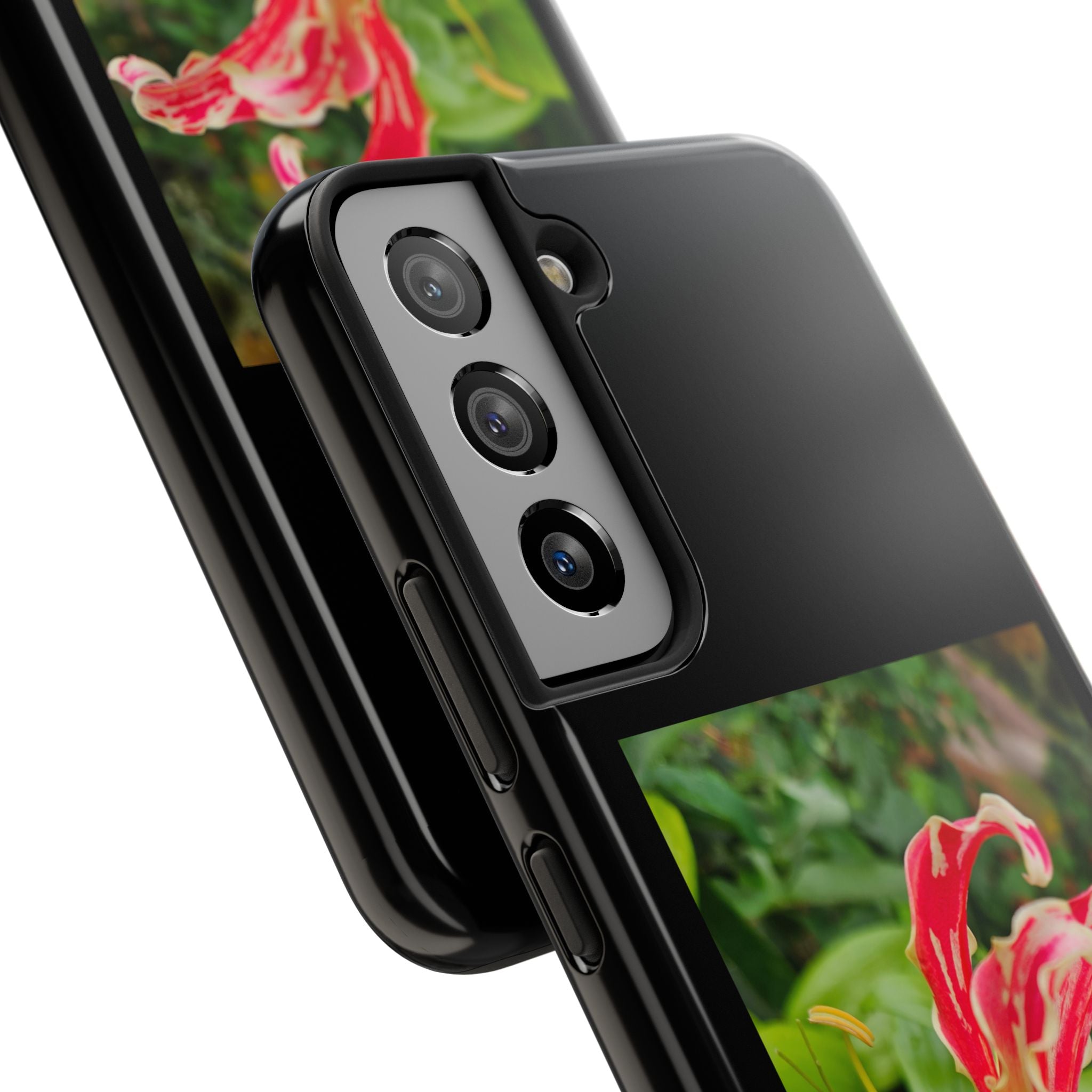 Gloriosa Lily Tough Phone Case | Red Tropical Flower Phone Case