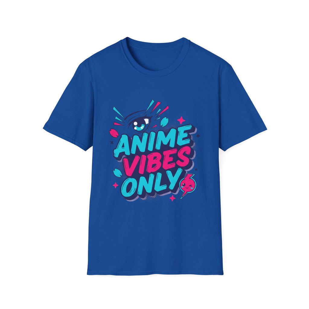 Anime Vibes Only T-Shirt | Retro Neon Anime Eye Design