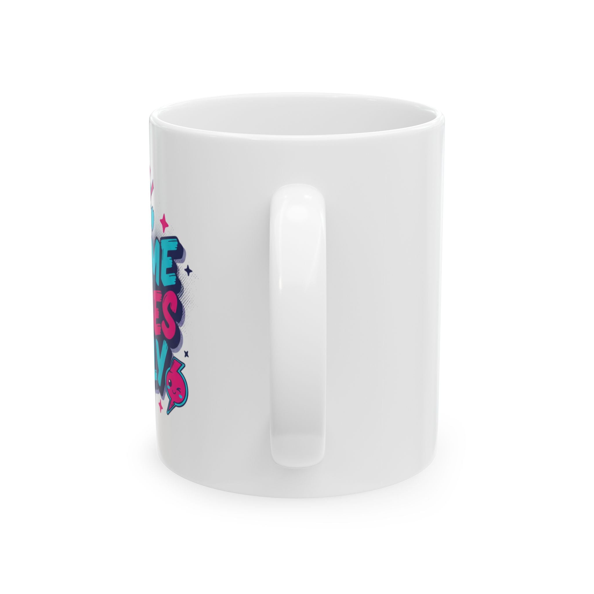 Anime Vibes Only Mug | Pink Blue Pop Art Ceramic Mug
