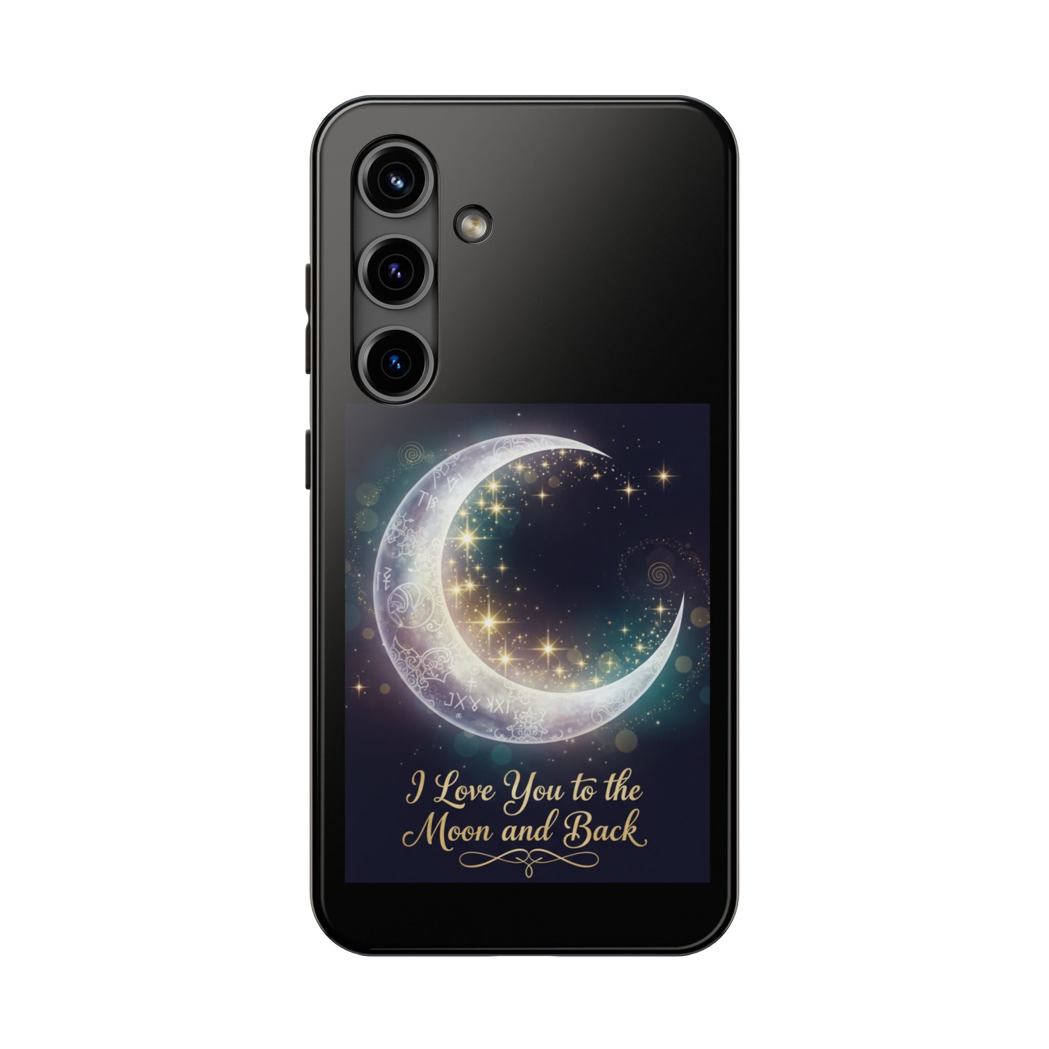 I Love You to the Moon and Back Phone Case | Moon Crescent Stars