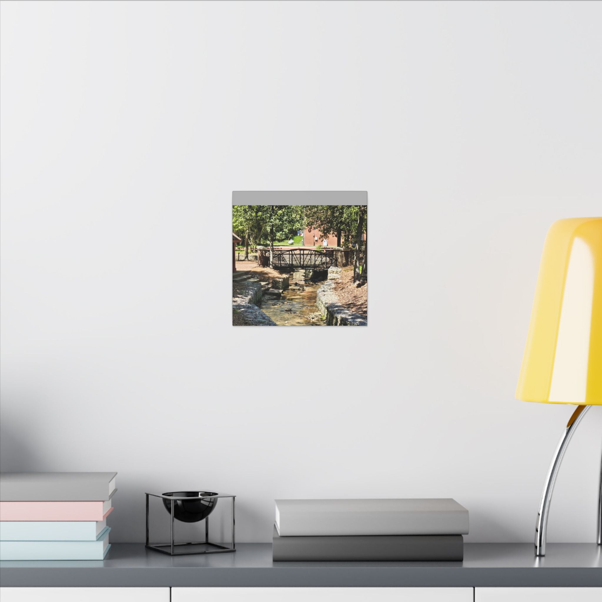 Park Footbridge Photograph Matte Canvas | Stretched Wall Art