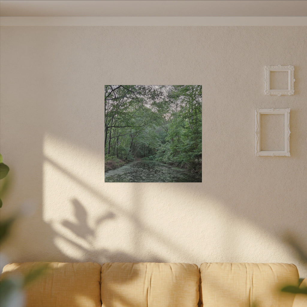 Mossy Pond Canvas Matte Stretched Wall Art