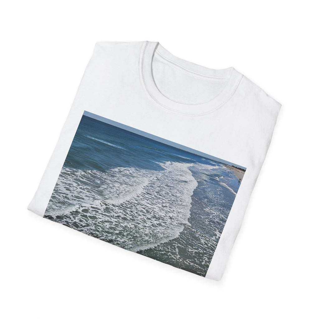 Beach Waves Photo T-Shirt — Coastal Ocean Surf Graphic Tee