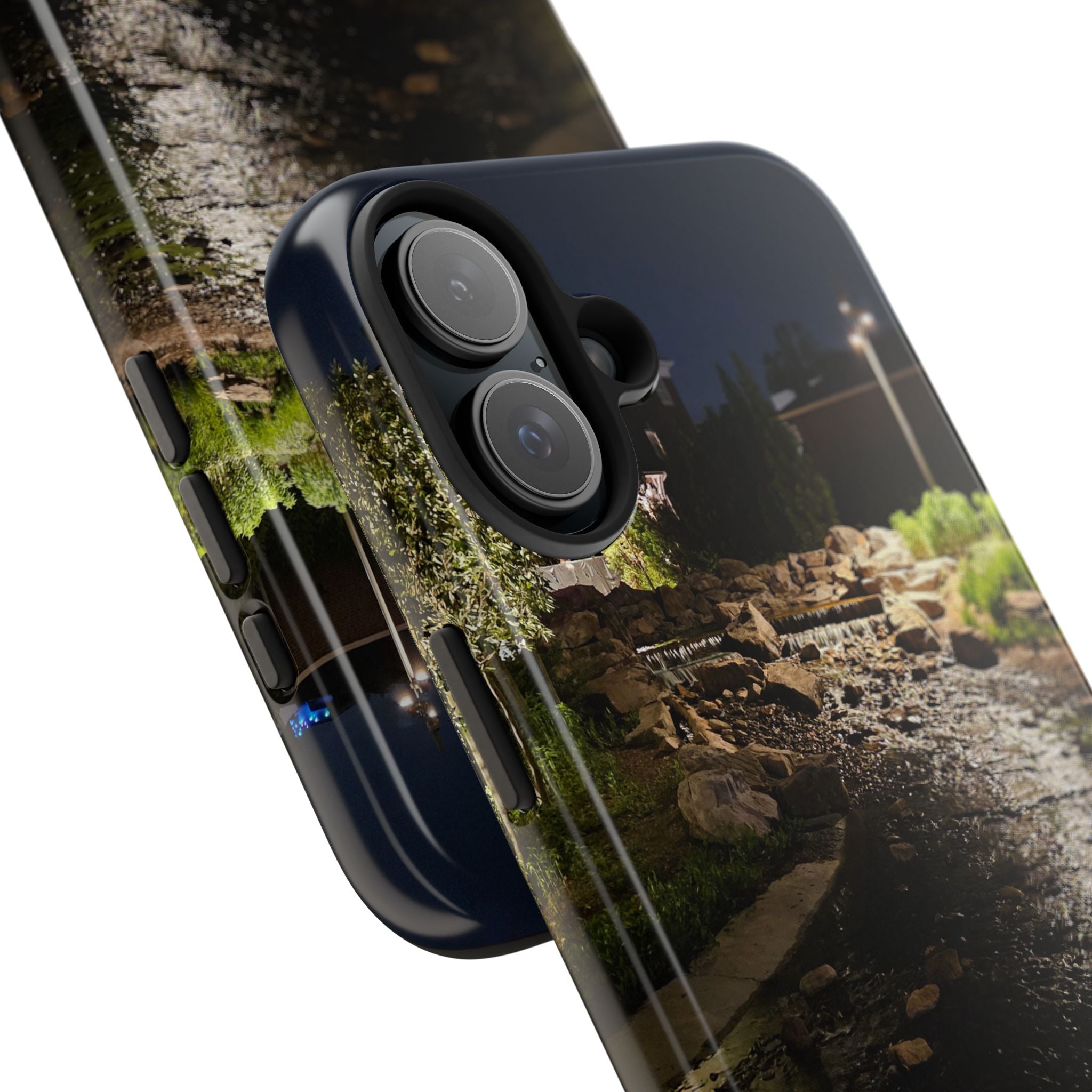 Night River Phone Case — Moody Outdoor Landscape Protective Cover