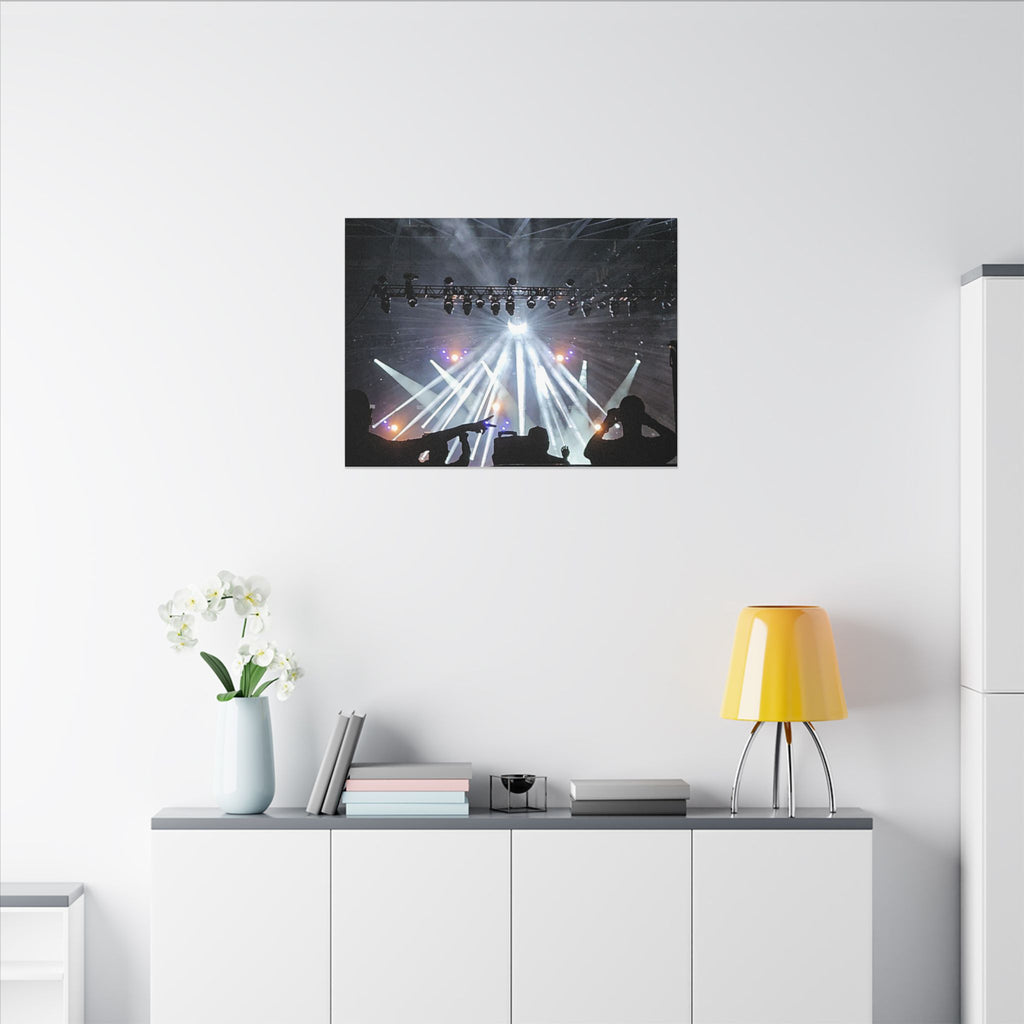 Concert Stage Lights Canvas, Matte Stretched Wall Art | Live Music