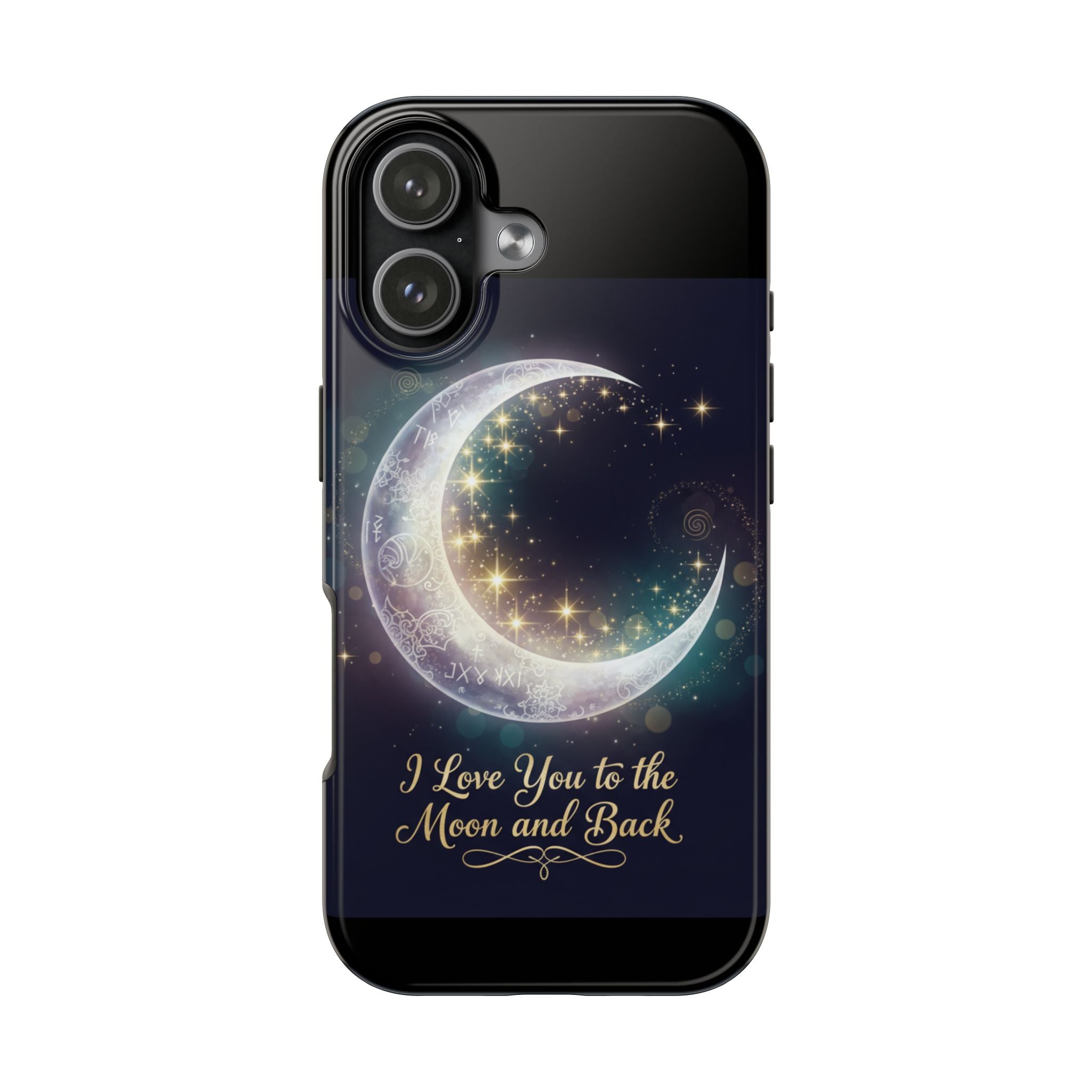 I Love You to the Moon and Back iPhone Case | Moon and Stars Tough Case