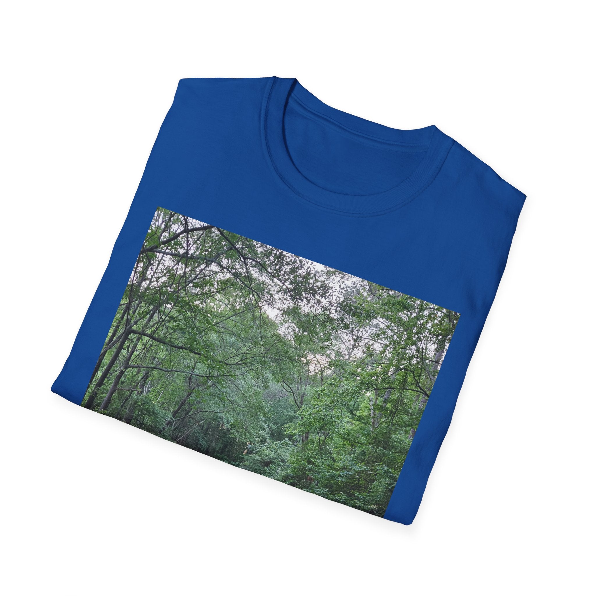 Mossy Pond T‑Shirt — Serene Green Nature Photography Tee