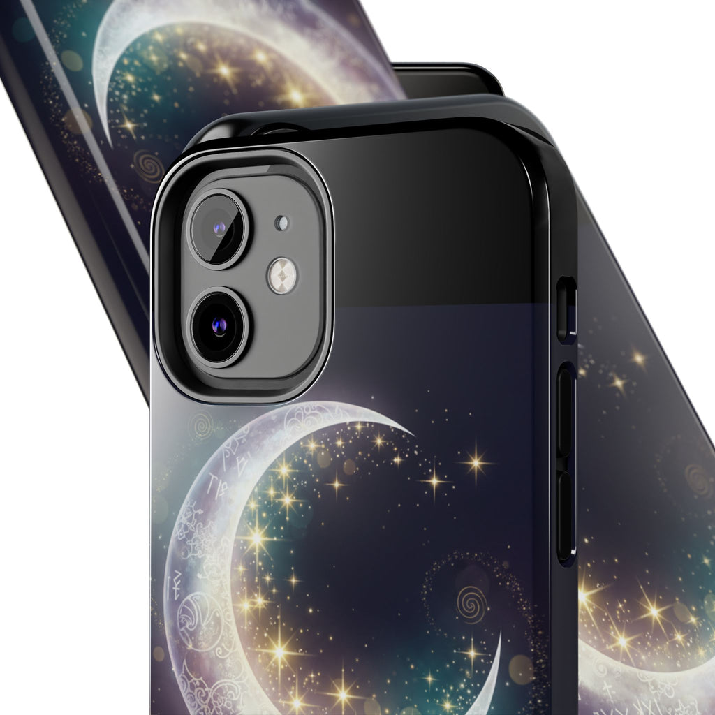 I Love You to the Moon and Back iPhone Case | Moon and Stars Tough Case