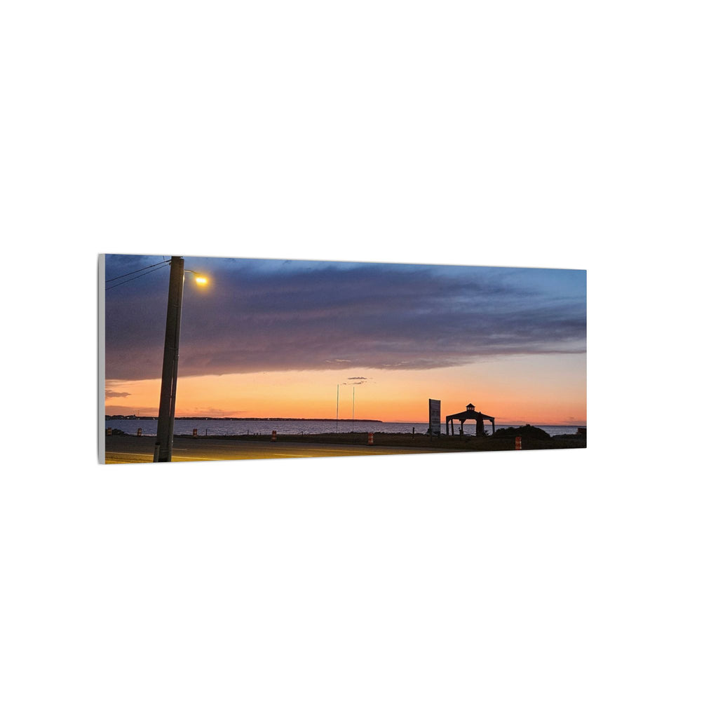 Sunset Pier Silhouette Canvas | Stretched Matte Wall Art