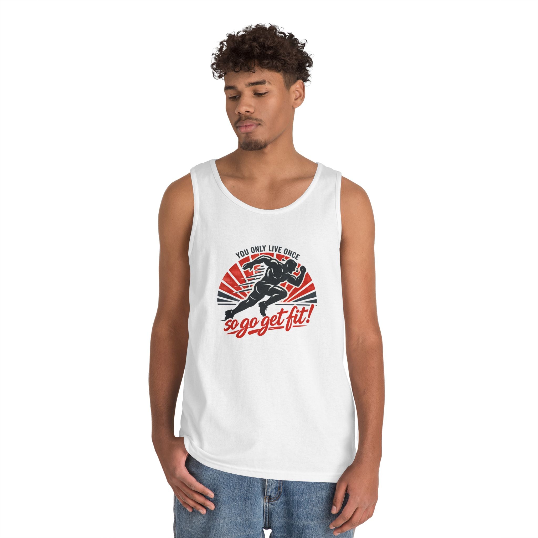 You Only Live Once So Go Get Fit tank top | Fitness Motivational Workout Tee