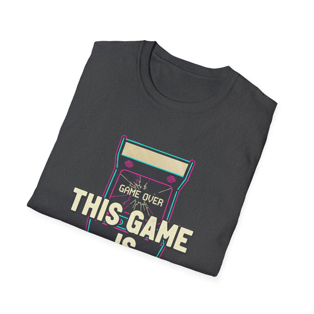 This Game Is Rigged T-Shirt | Retro Arcade Game Over Graphic Tee