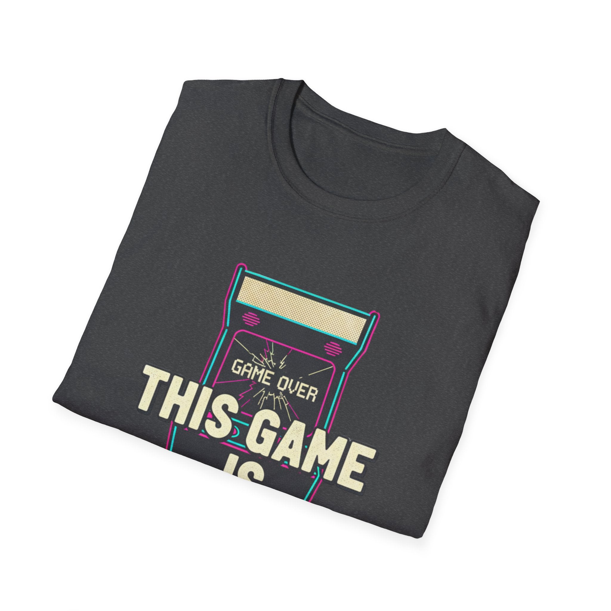 This Game Is Rigged T-Shirt | Retro Arcade Game Over Graphic Tee
