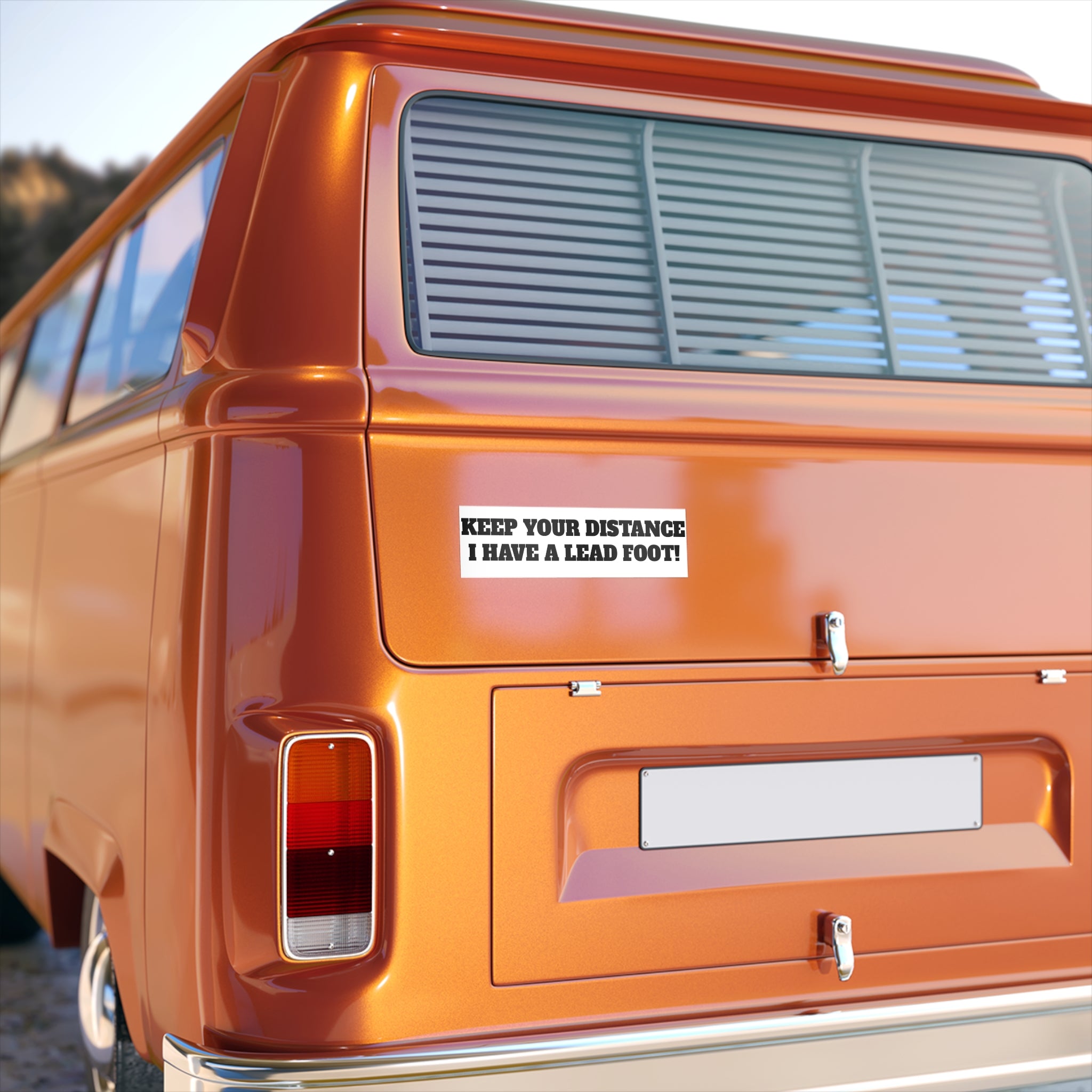 Keep Your Distance I Have a Lead Foot bumper sticker | Car decal, Funny driving sticker
