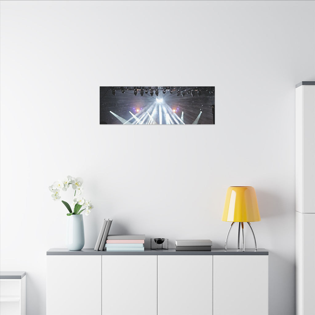 Concert Stage Lights Canvas, Matte Stretched Wall Art | Live Music