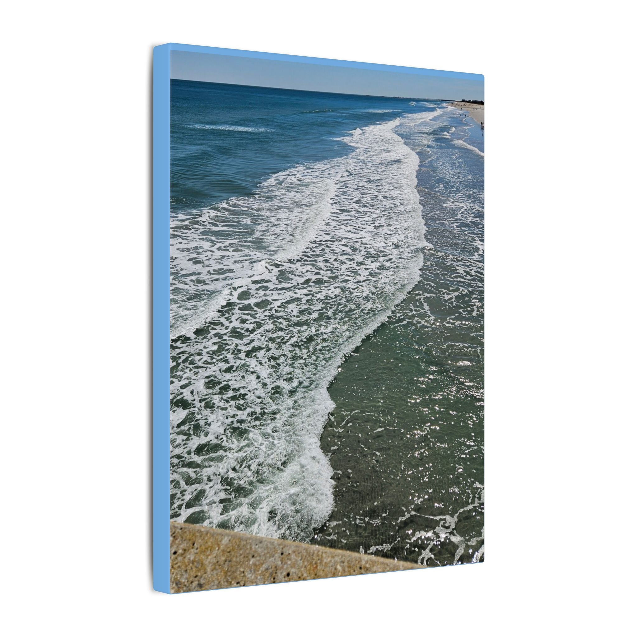 Ocean Shoreline Waves Canvas
