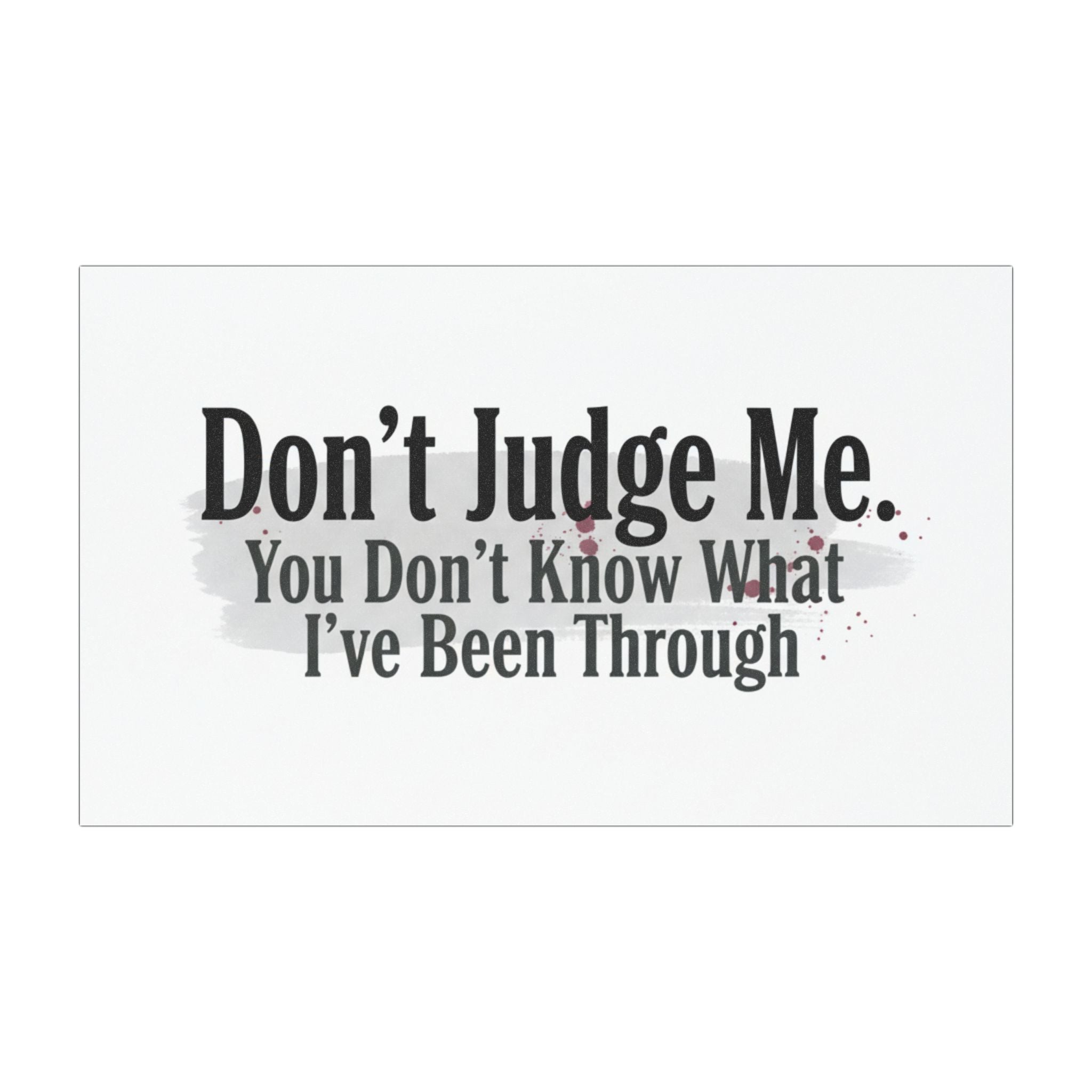 'Don't Judge Me' Car Magnet – Funny Relatable Bumper Sticker Magnet