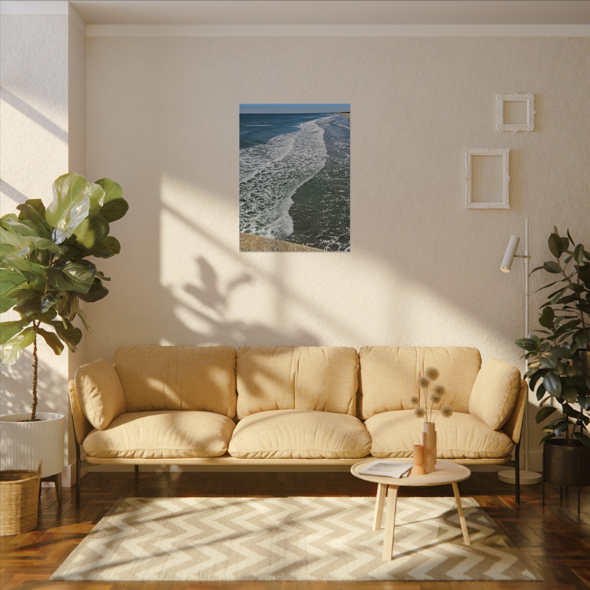 Ocean Shoreline Waves Canvas