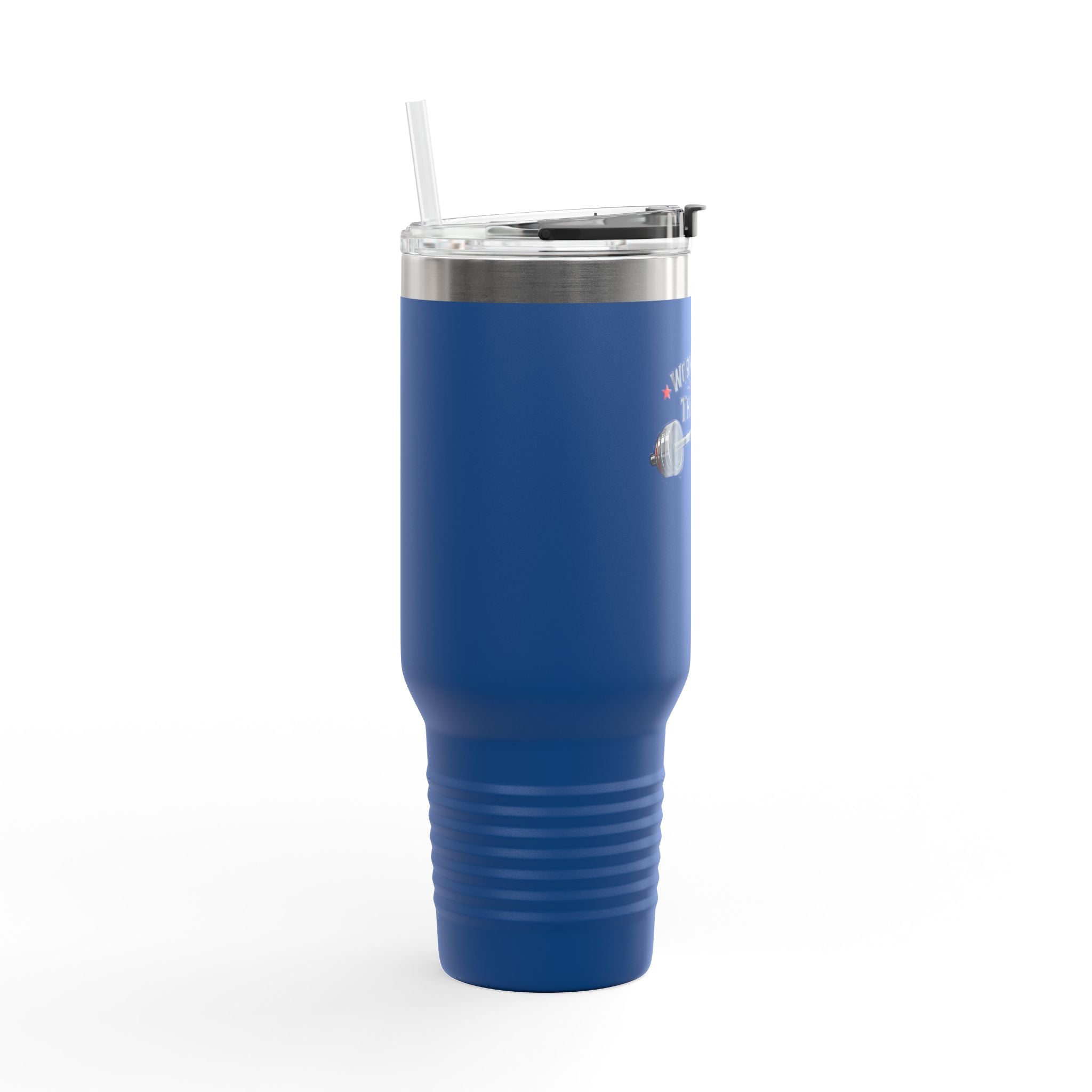 "Working Out Is My Therapy" 40oz Insulated Travel Mug — Fitness Tumbler
