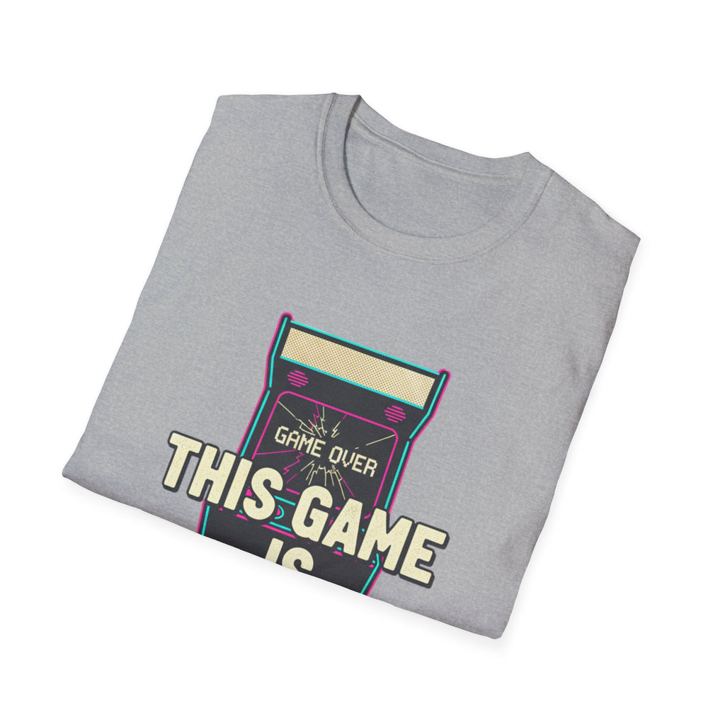 This Game Is Rigged T-Shirt | Retro Arcade Game Over Graphic Tee