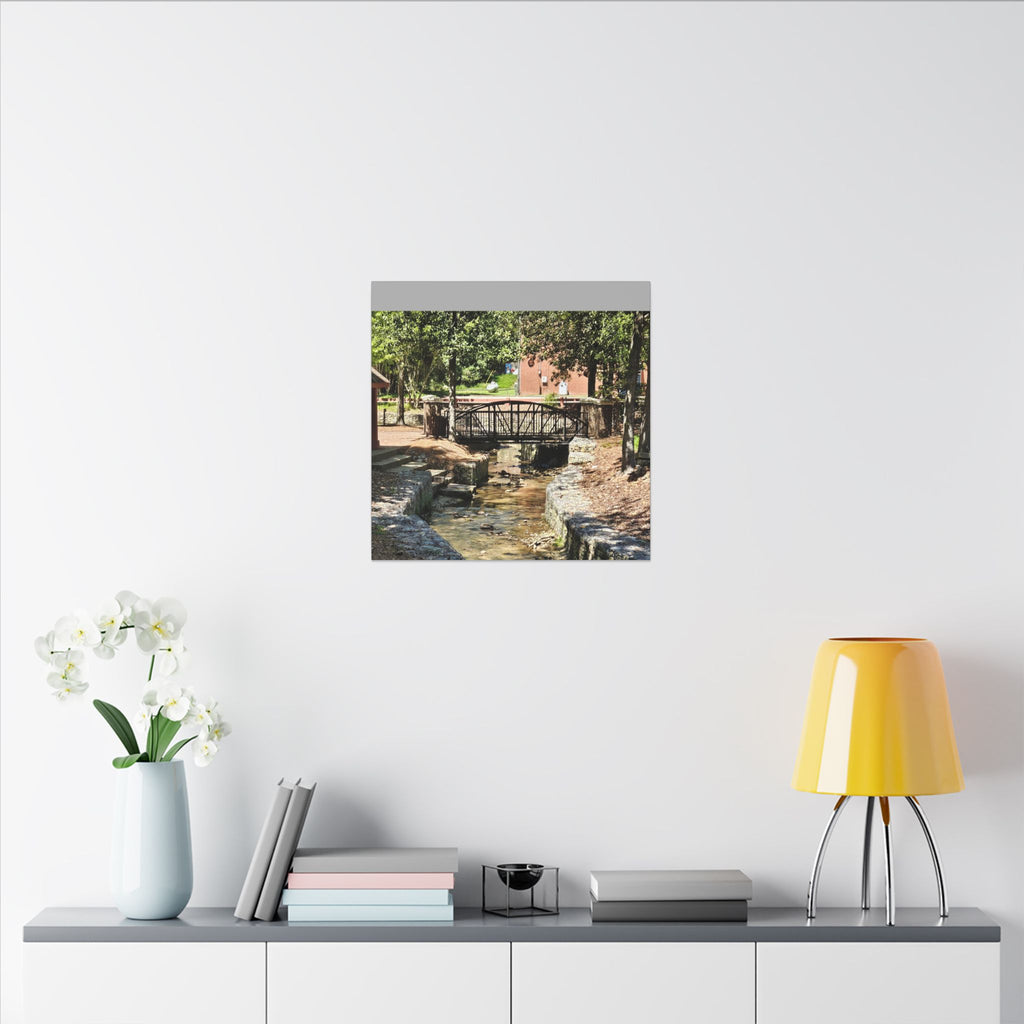 Park Footbridge Photograph Matte Canvas | Stretched Wall Art