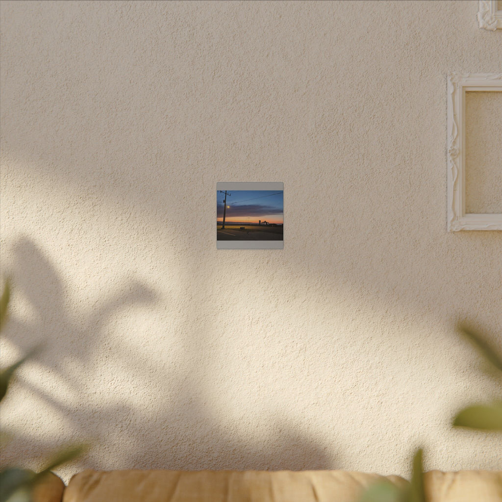 Sunset Pier Silhouette Canvas | Stretched Matte Wall Art