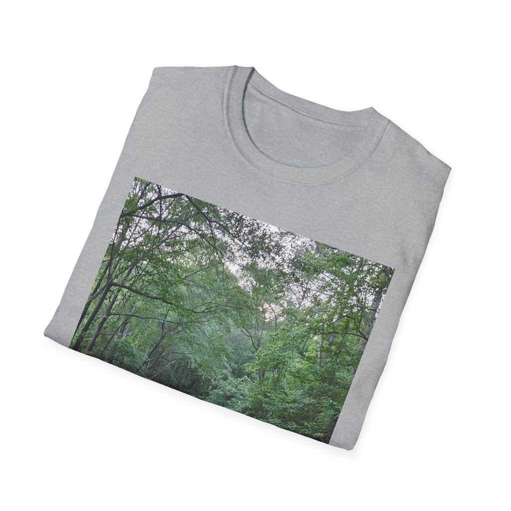 Mossy Pond T‑Shirt — Serene Green Nature Photography Tee