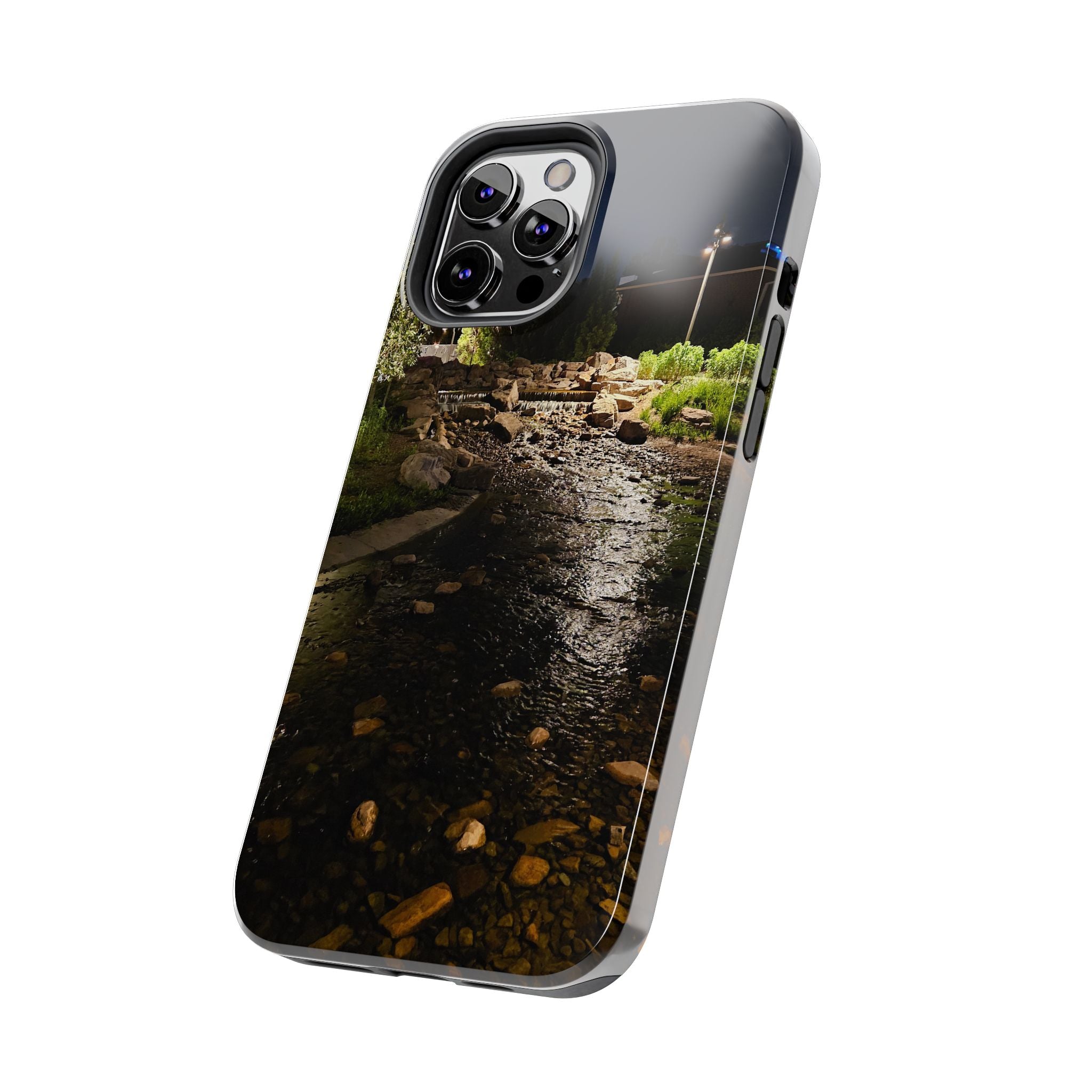 Night River Phone Case — Moody Outdoor Landscape Protective Cover