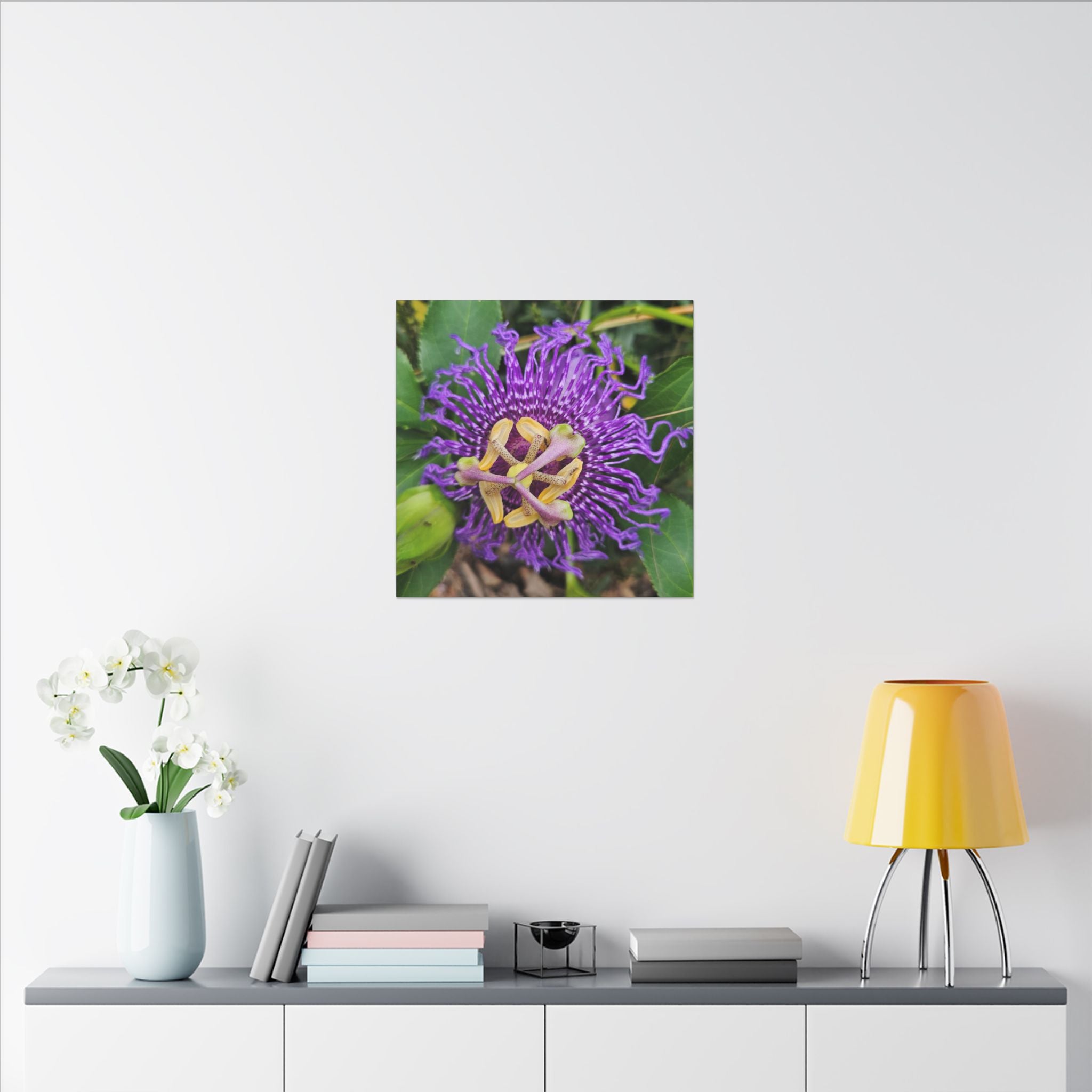 Purple Passionflower Botanical Canvas