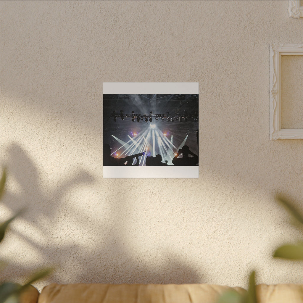 Concert Stage Lights Canvas, Matte Stretched Wall Art | Live Music