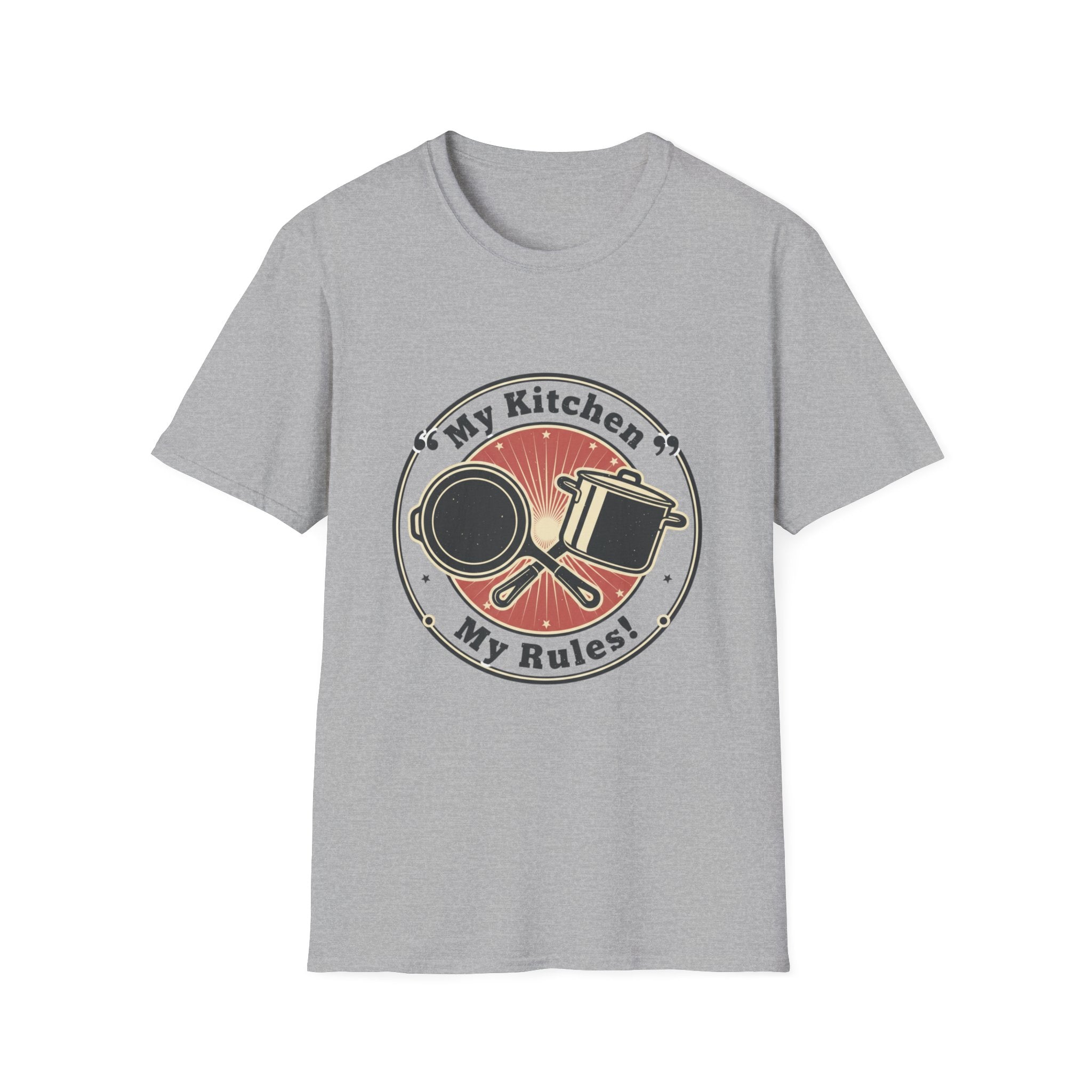 My Kitchen My Rules T-Shirt — Funny Cook/Pan and Pot Graphic Tee