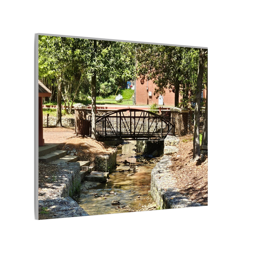 Park Footbridge Photograph Matte Canvas | Stretched Wall Art