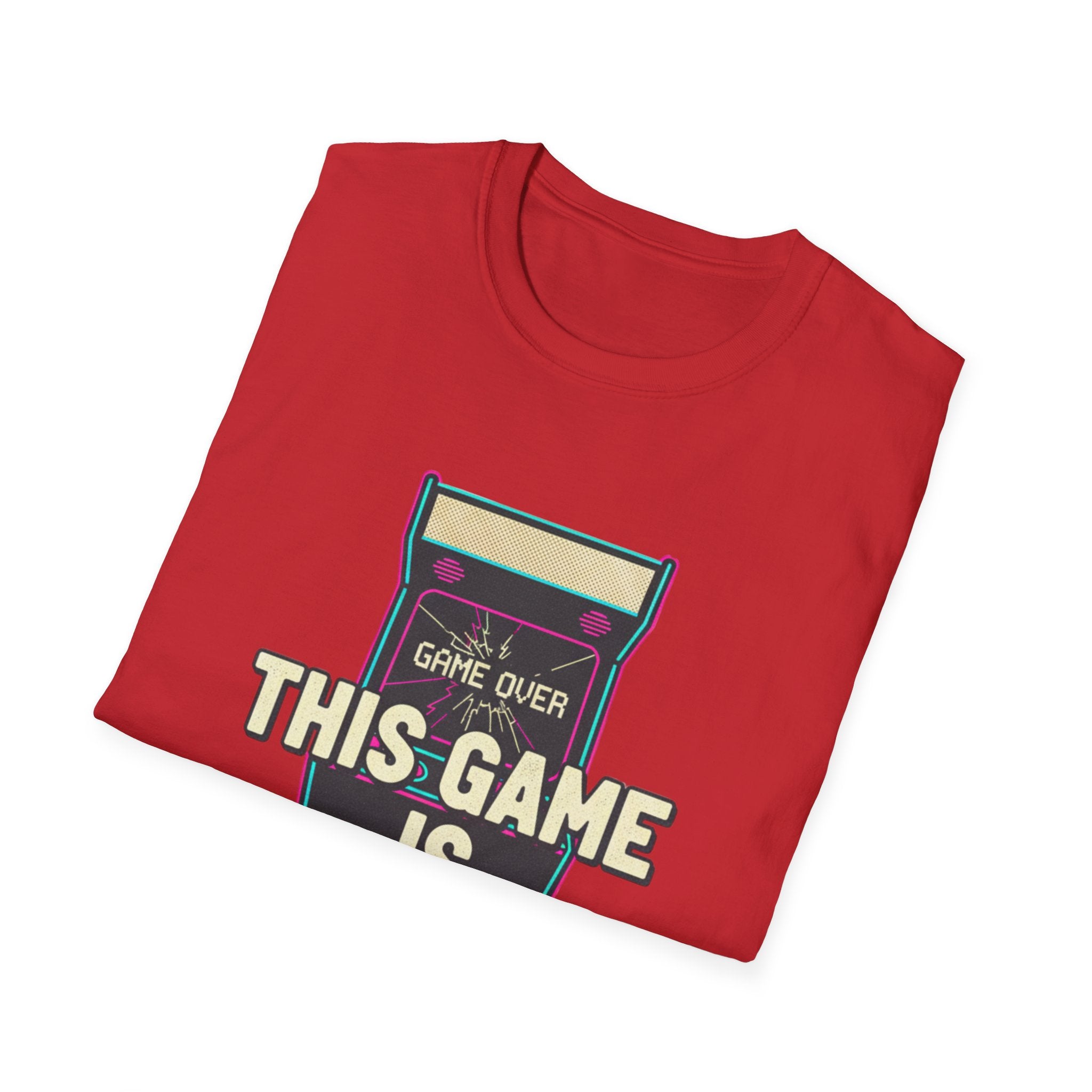 This Game Is Rigged T-Shirt | Retro Arcade Game Over Graphic Tee