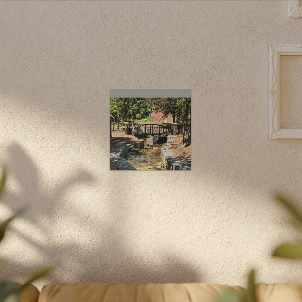 Park Footbridge Photograph Matte Canvas | Stretched Wall Art