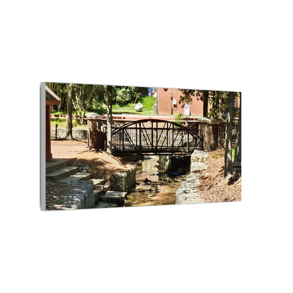 Park Footbridge Photograph Matte Canvas | Stretched Wall Art