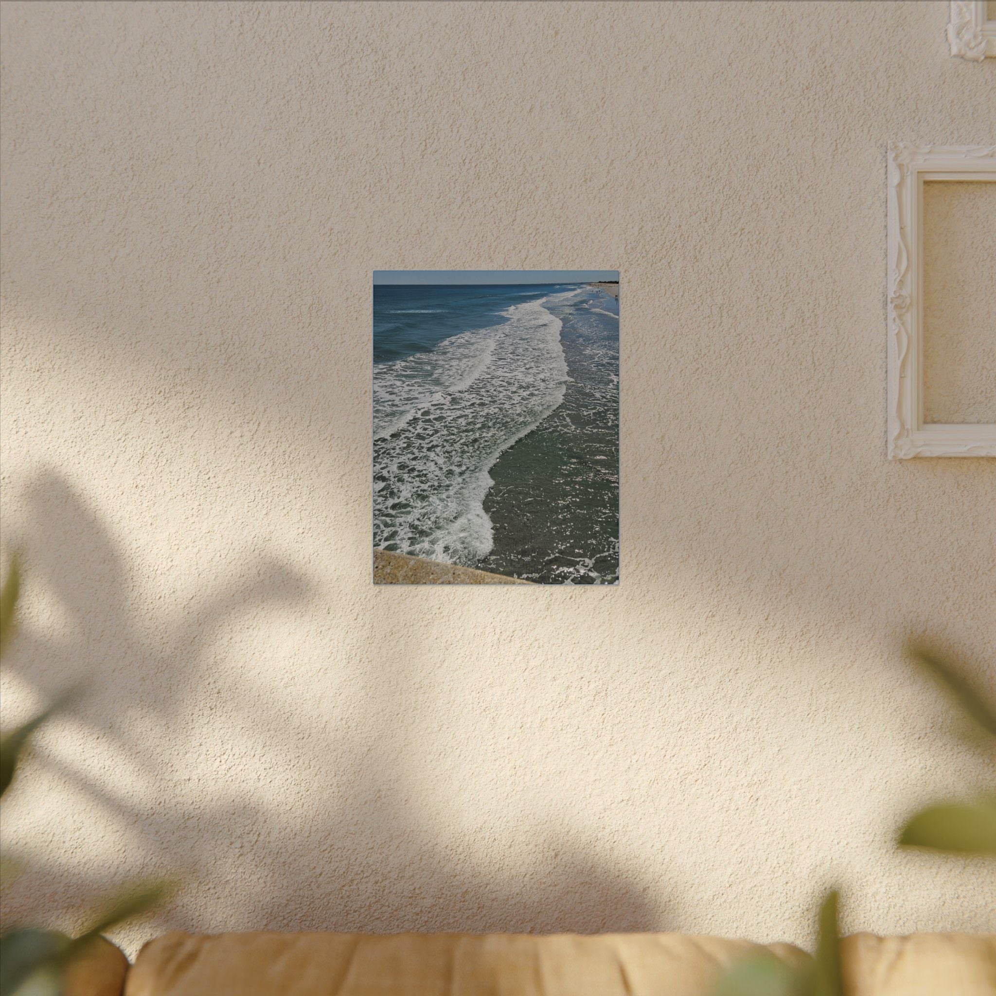 Ocean Shoreline Waves Canvas