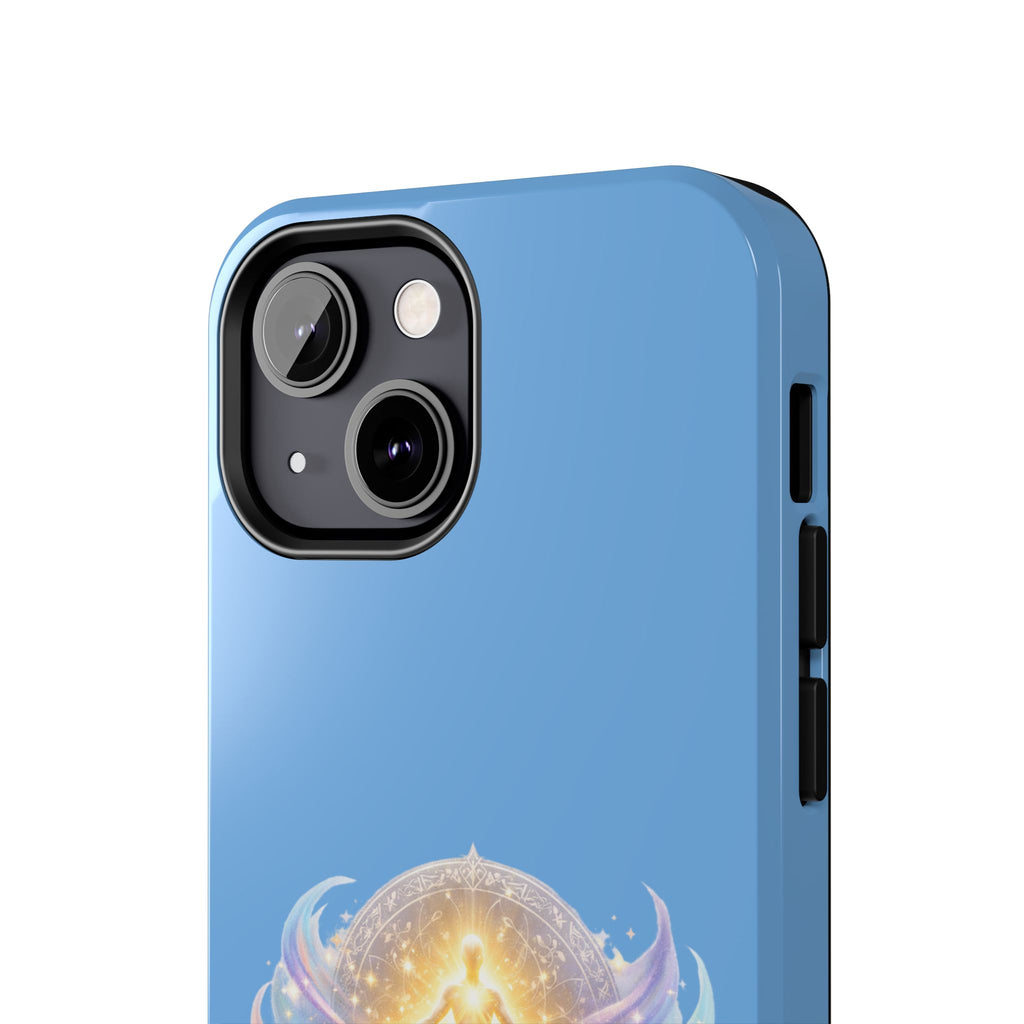 Positive Attracts Positive angel artwork Phone Case | inspirational spiritual design