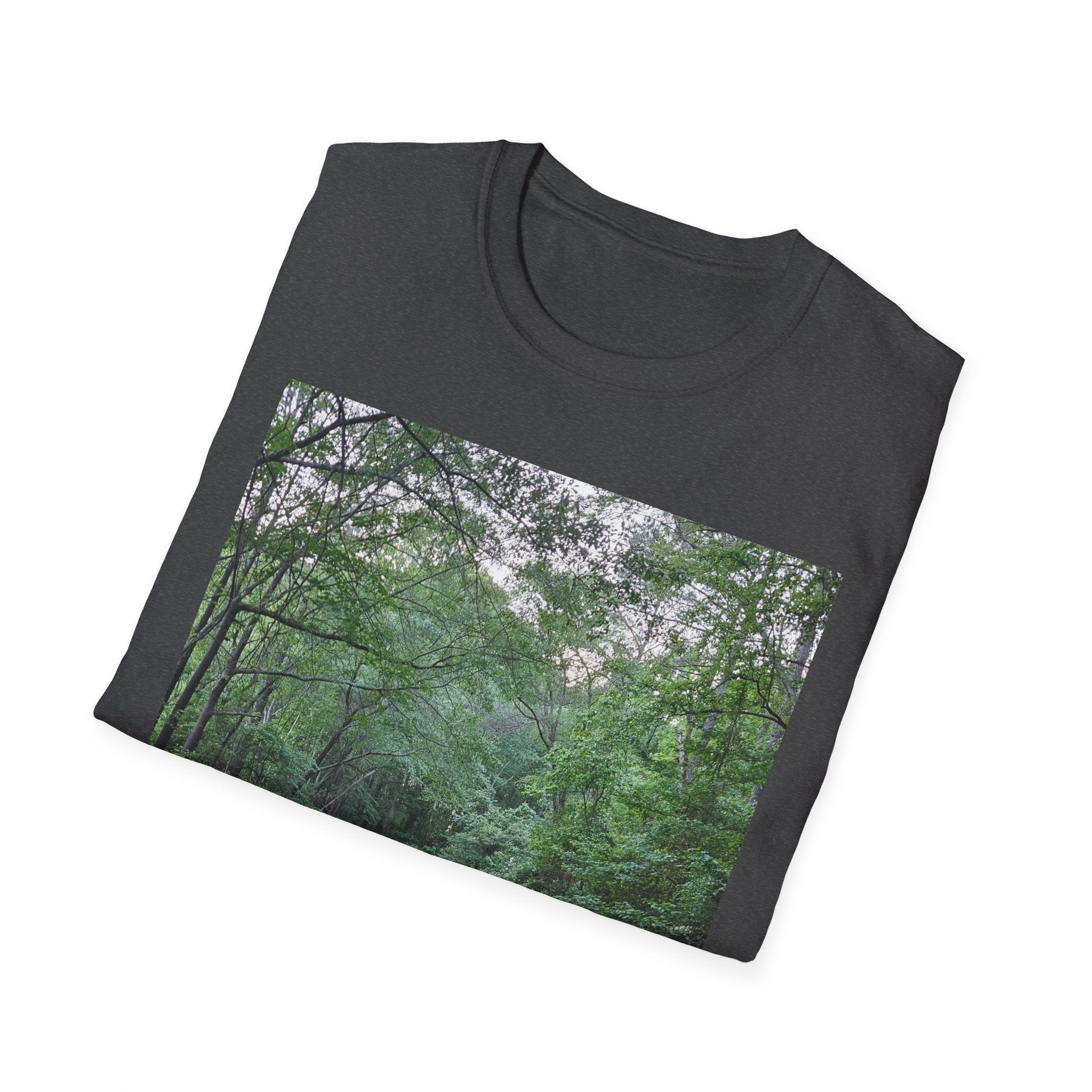 Mossy Pond T‑Shirt — Serene Green Nature Photography Tee