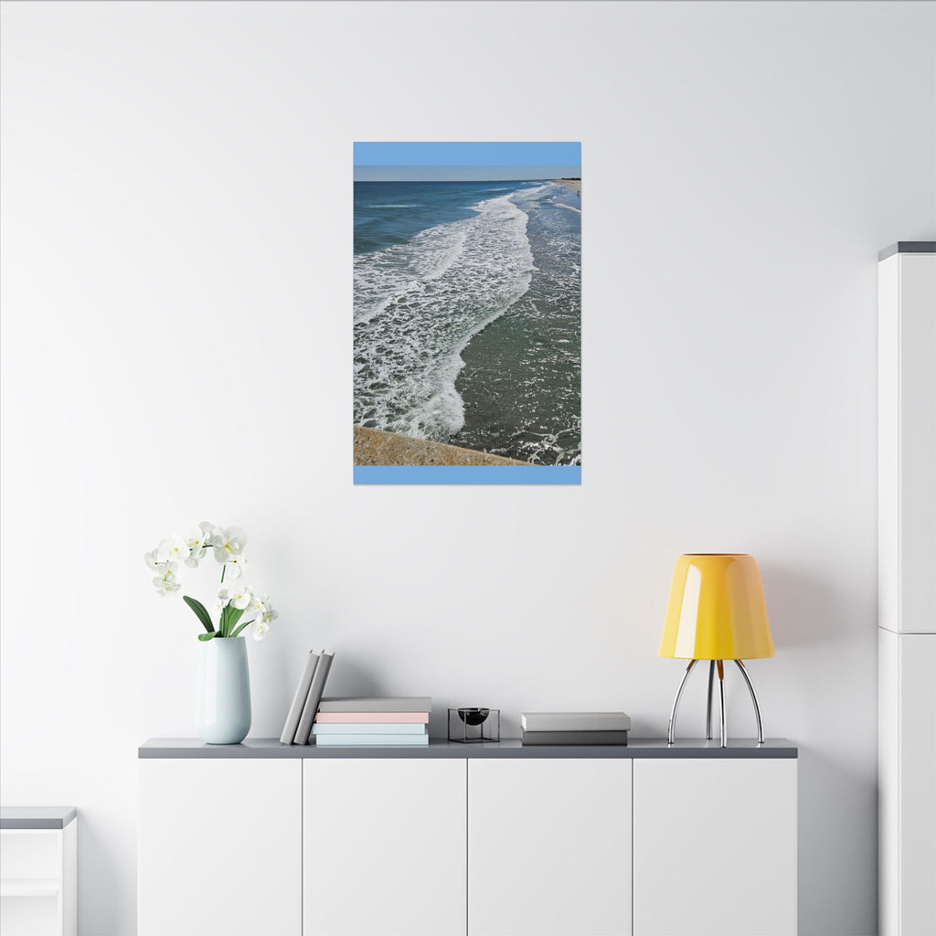 Ocean Shoreline Waves Canvas
