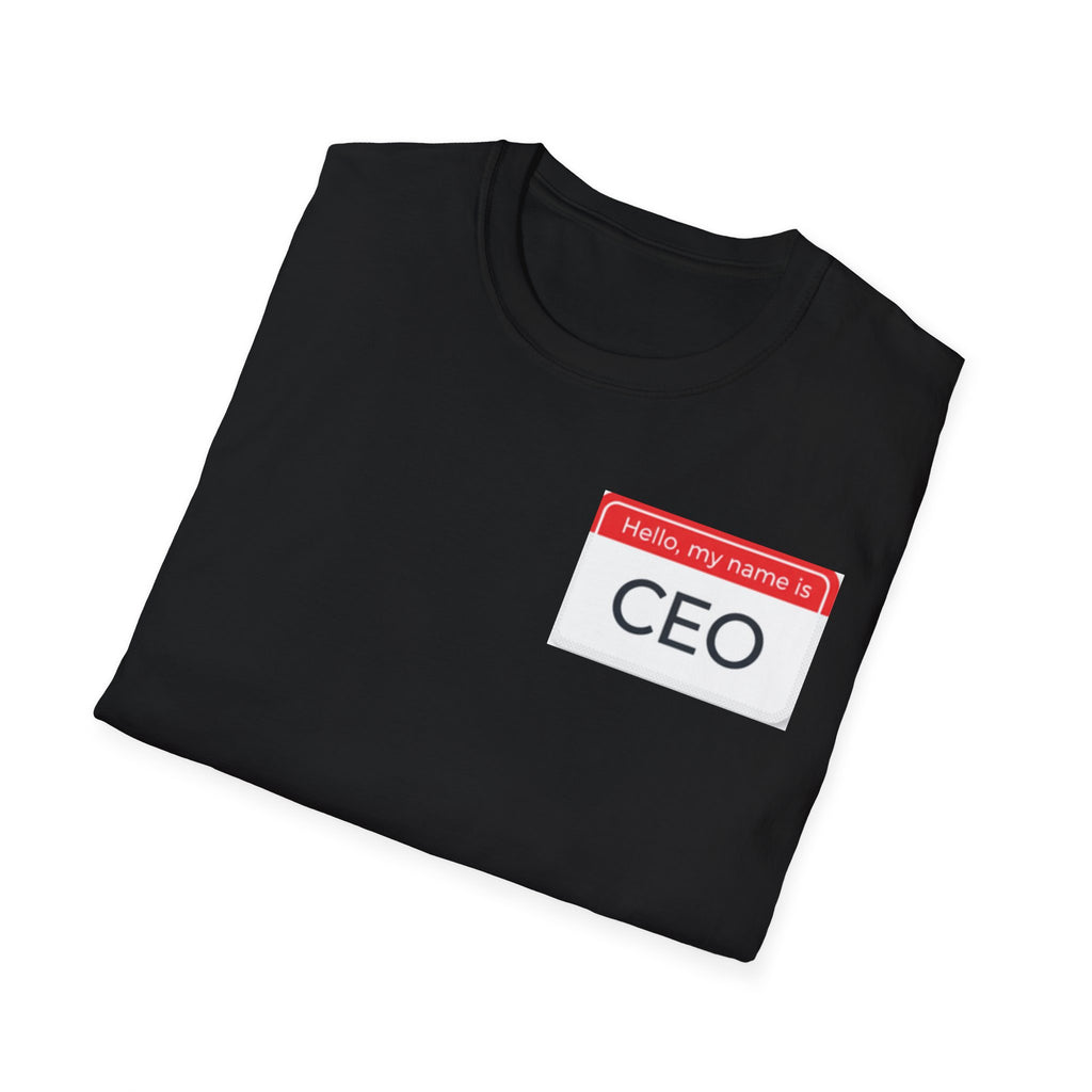 Hello My Name Is CEO T-Shirt | Name Tag Novelty Tee