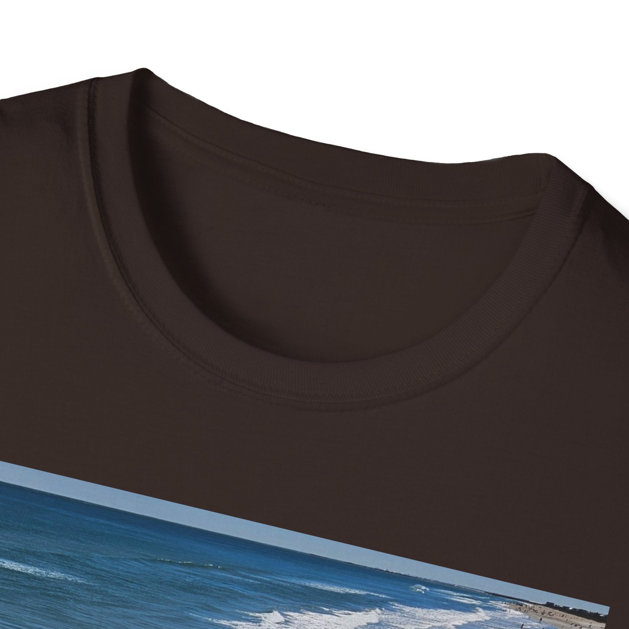 Beach Waves Photo T-Shirt — Coastal Ocean Surf Graphic Tee