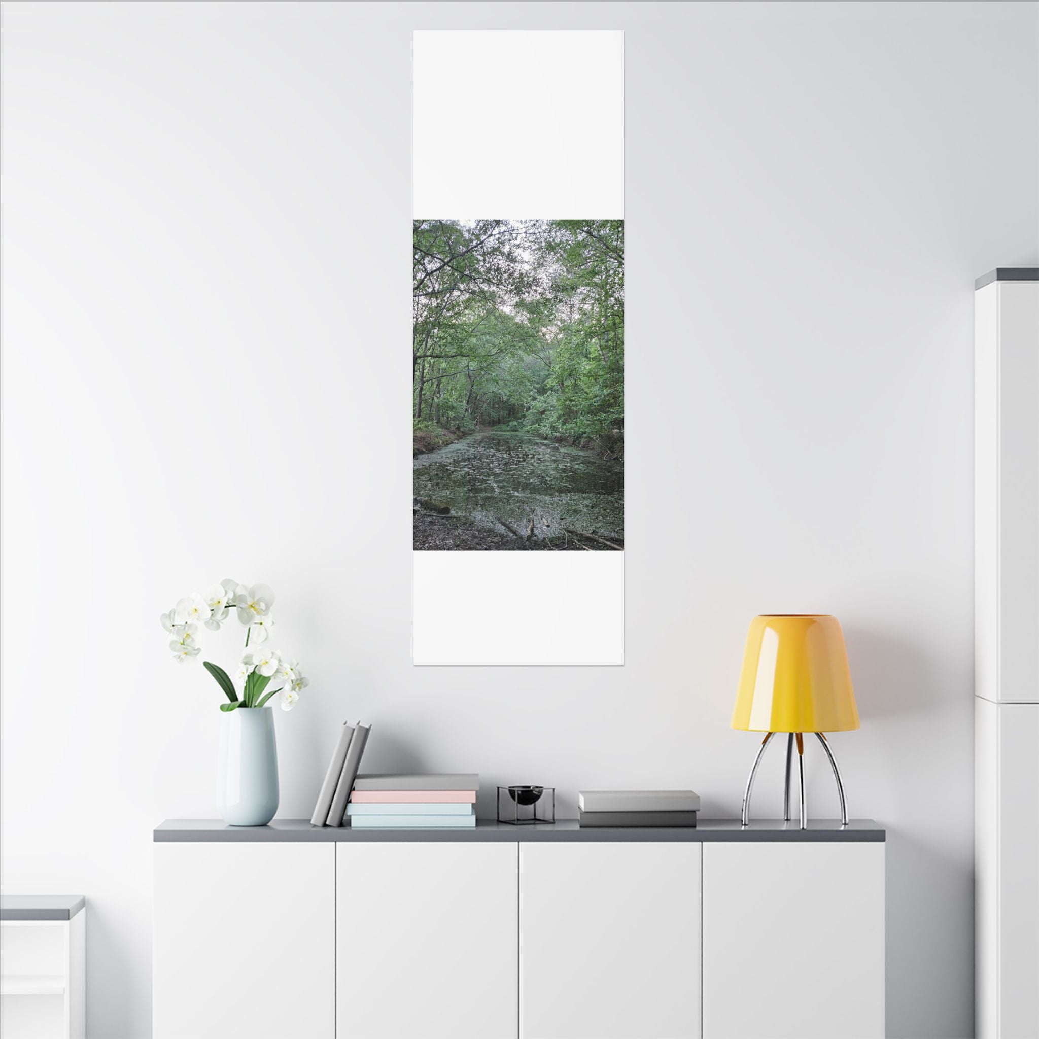 Mossy Pond Canvas Matte Stretched Wall Art