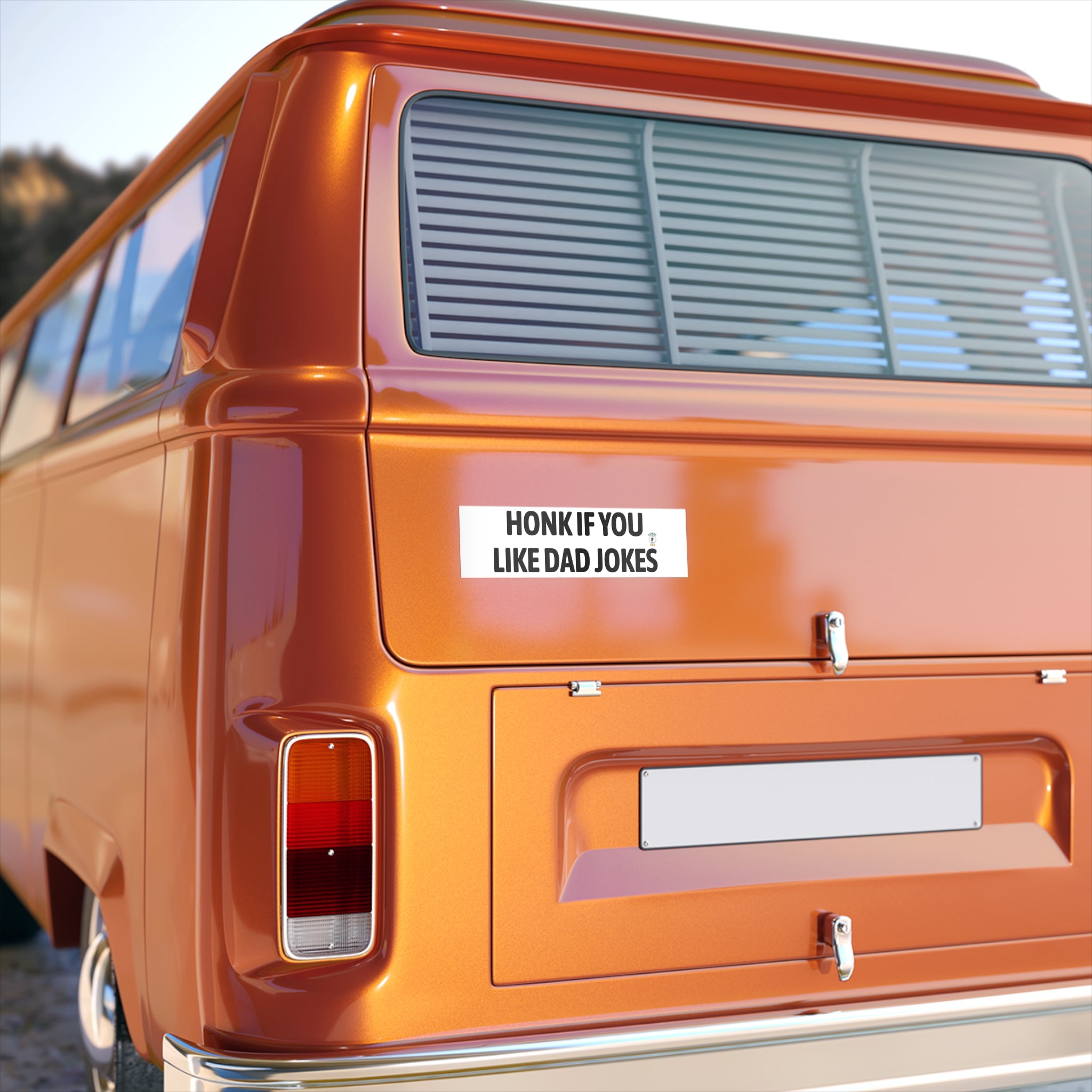 Bumper Sticker — "Honk If You Like Dad Jokes" Funny Car Decal