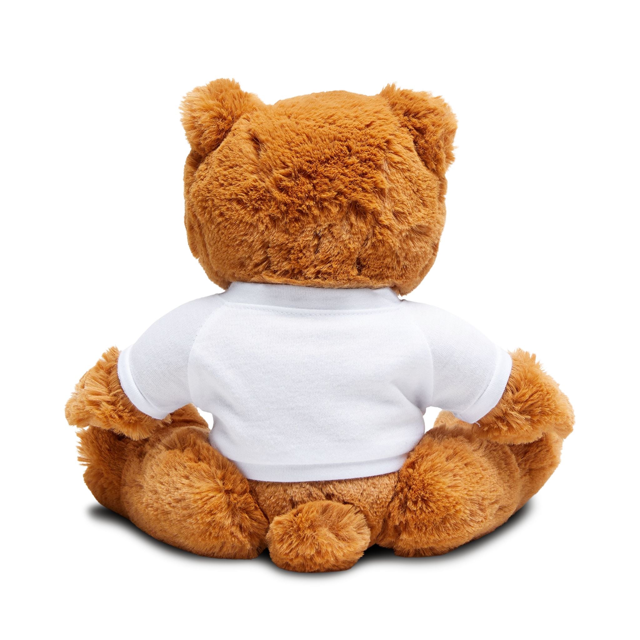 I Love You To The Moon and Back Brown Plush Teddy Bear with Printed T‑Shirt – Cute Moon Design Gift