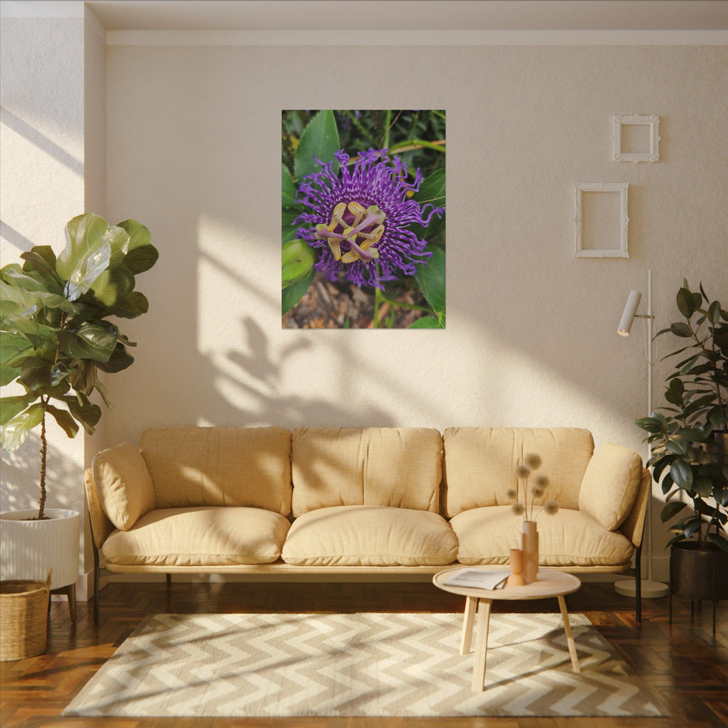 Purple Passionflower Botanical Canvas