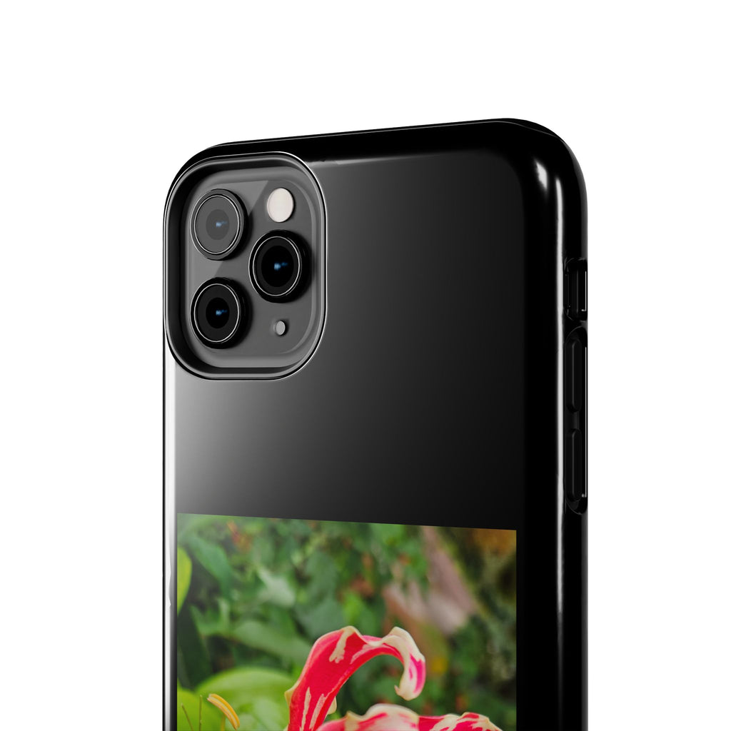 Gloriosa Lily Tough Phone Case | Red Tropical Flower Phone Case