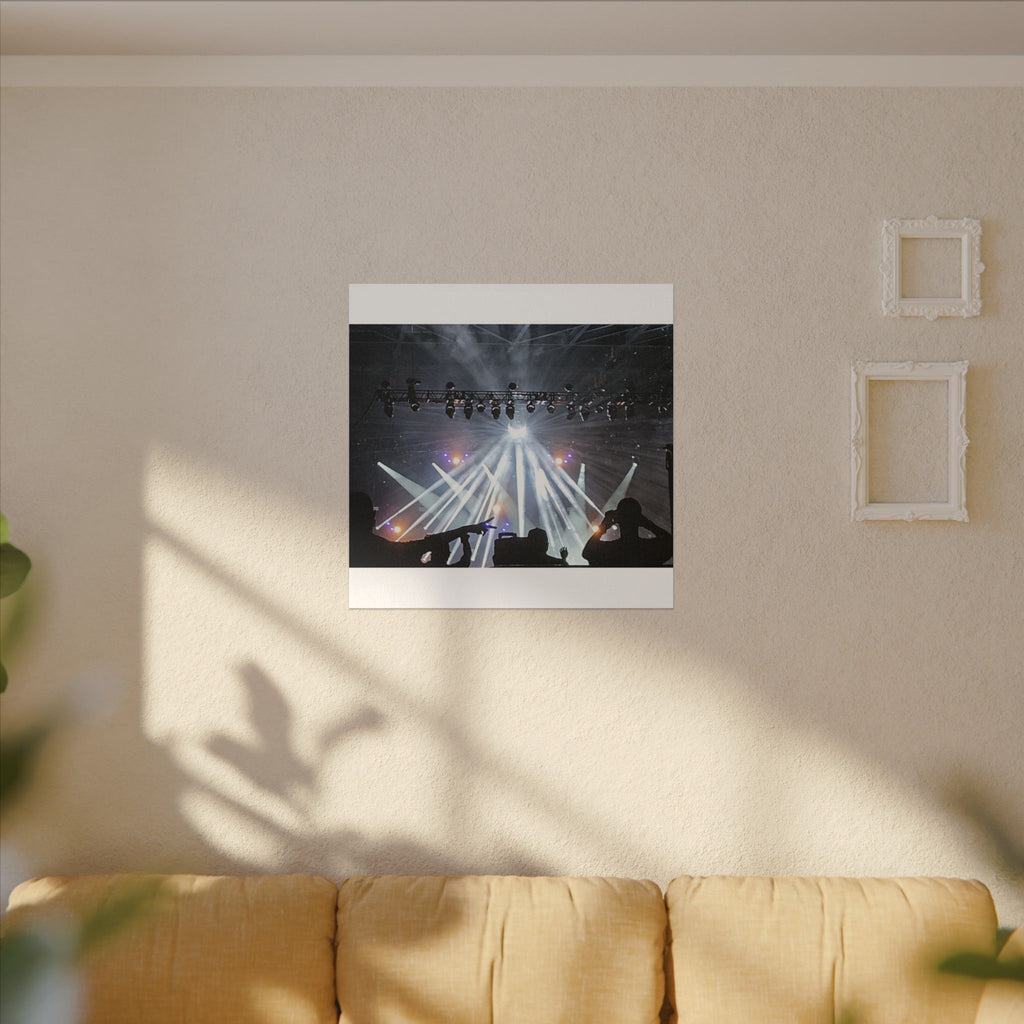 Concert Stage Lights Canvas, Matte Stretched Wall Art | Live Music