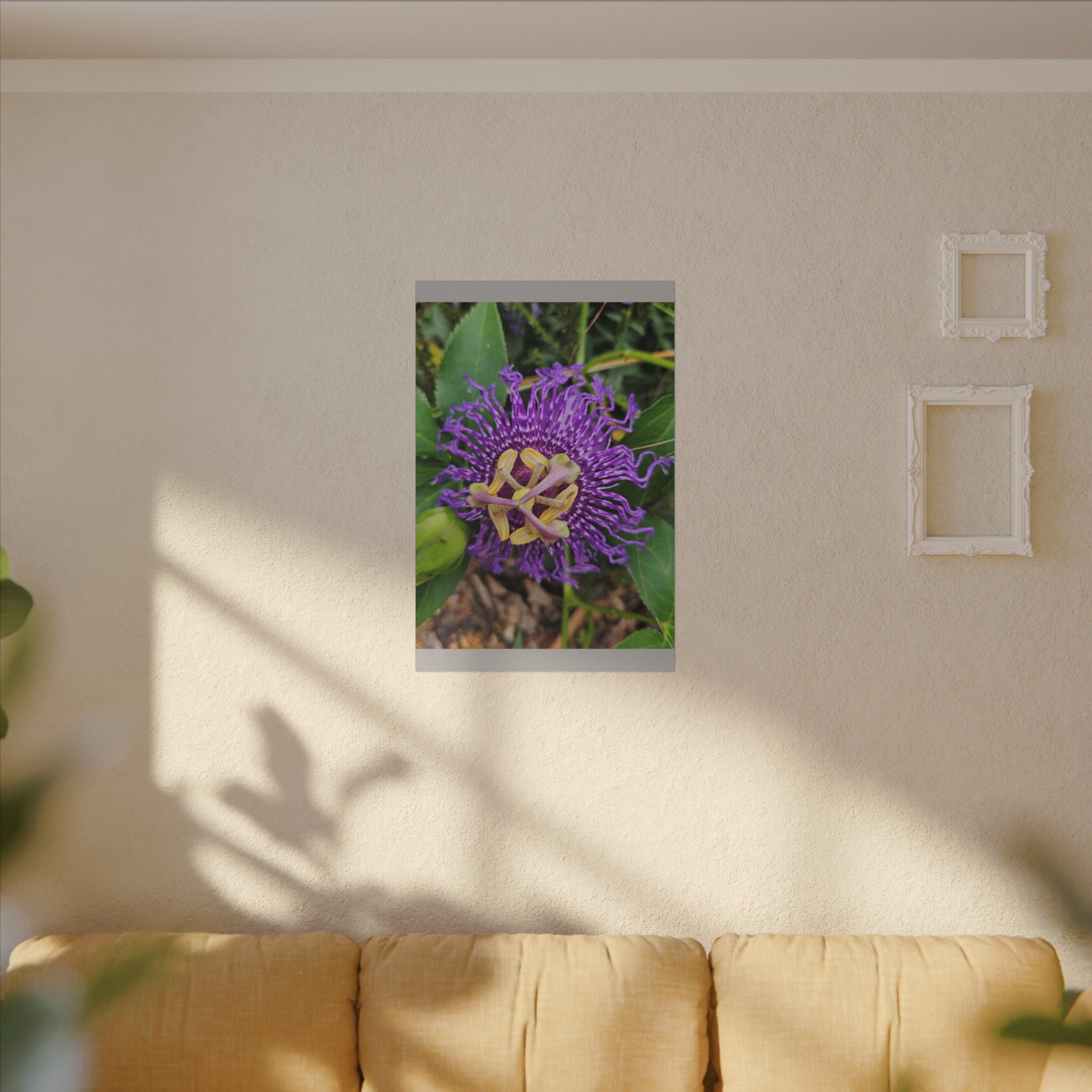 Purple Passionflower Botanical Canvas