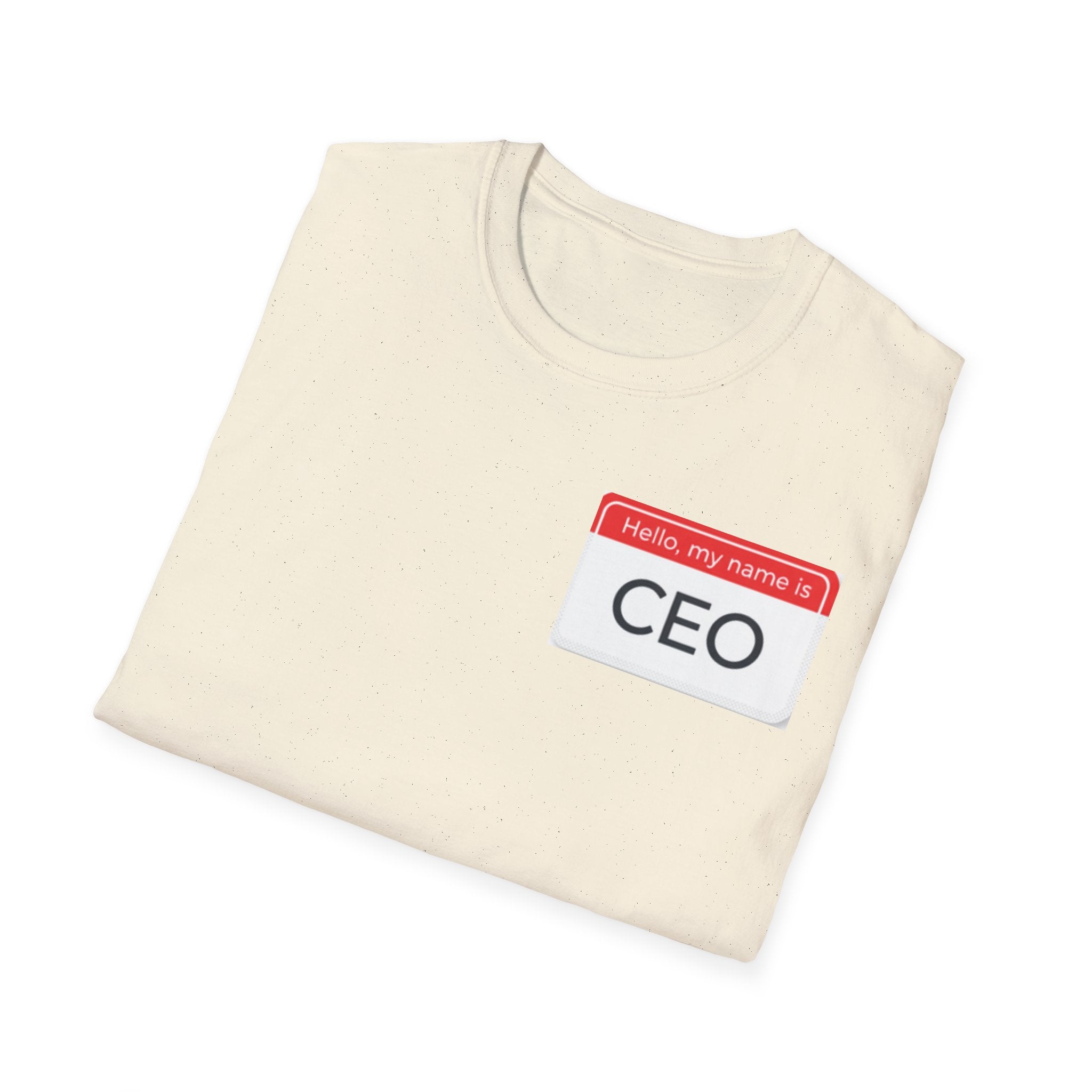 Hello My Name Is CEO T-Shirt | Name Tag Novelty Tee