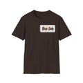 Boss Lady name tag T-Shirt | Feminine script badge design