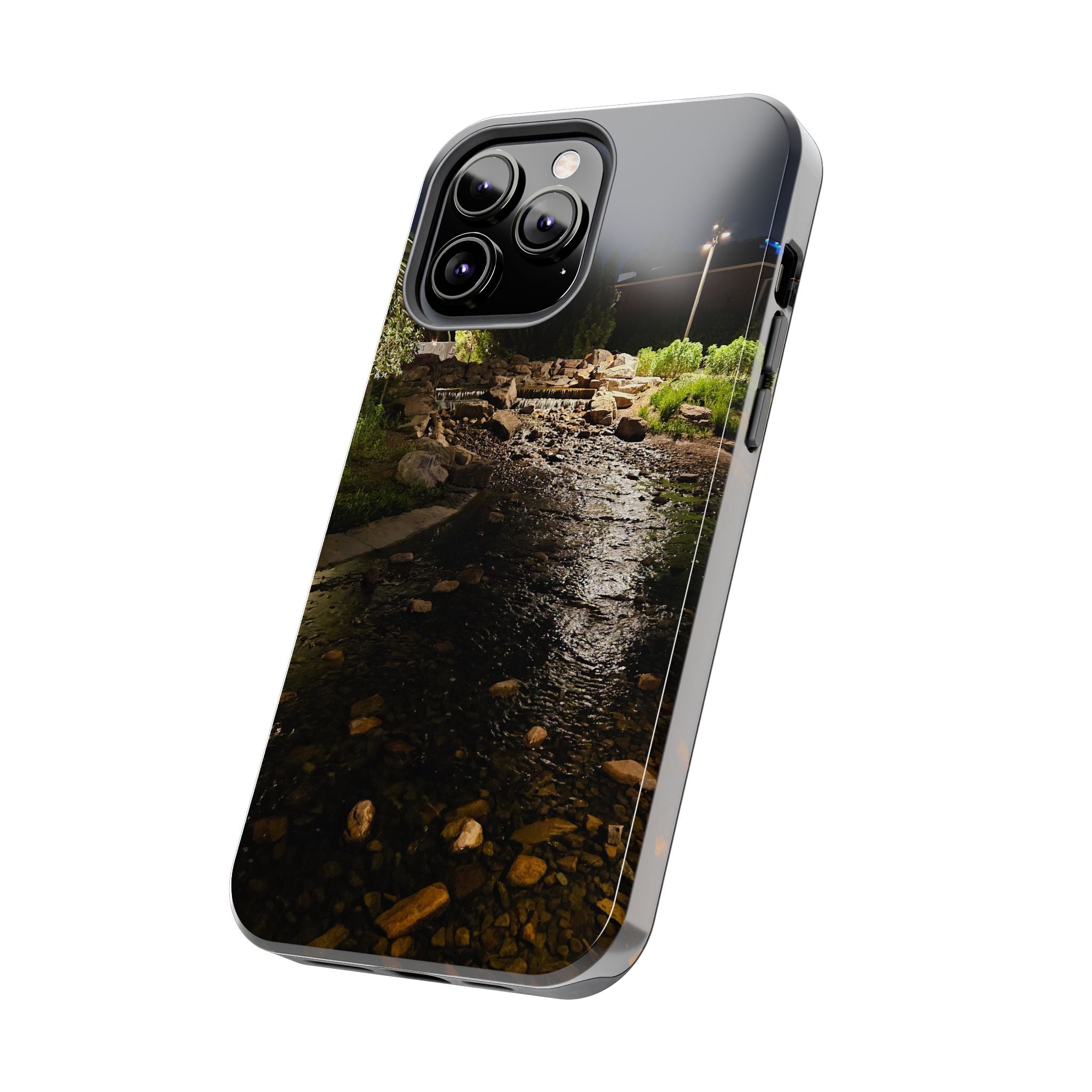 Night River Phone Case — Moody Outdoor Landscape Protective Cover